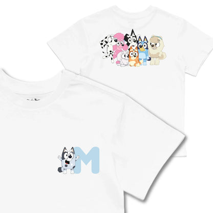 Kids TSHIRT Main Image Front and Back_White frontback back view