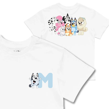 Kids TSHIRT Main Image Front and Back_White frontback back view