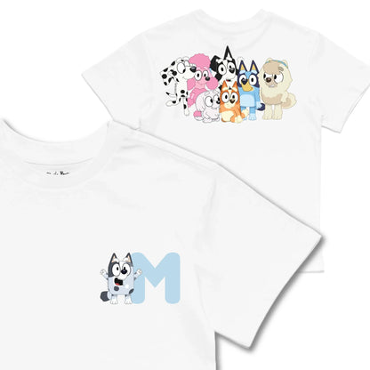 Kids TSHIRT Main Image Front and Back_White frontback back view