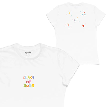 Roys Boys White T-Shirt Imagery_Womens Front and back