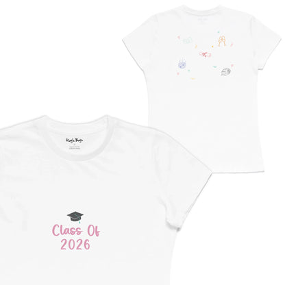 Roys Boys White T-Shirt Imagery_Womens Front and back