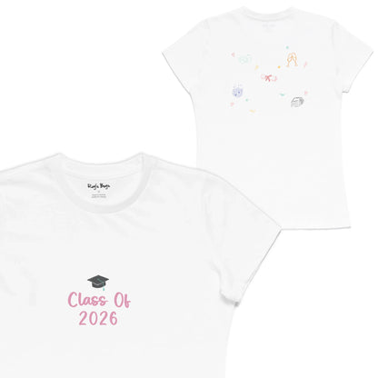 Roys Boys White T-Shirt Imagery_Womens Front and back