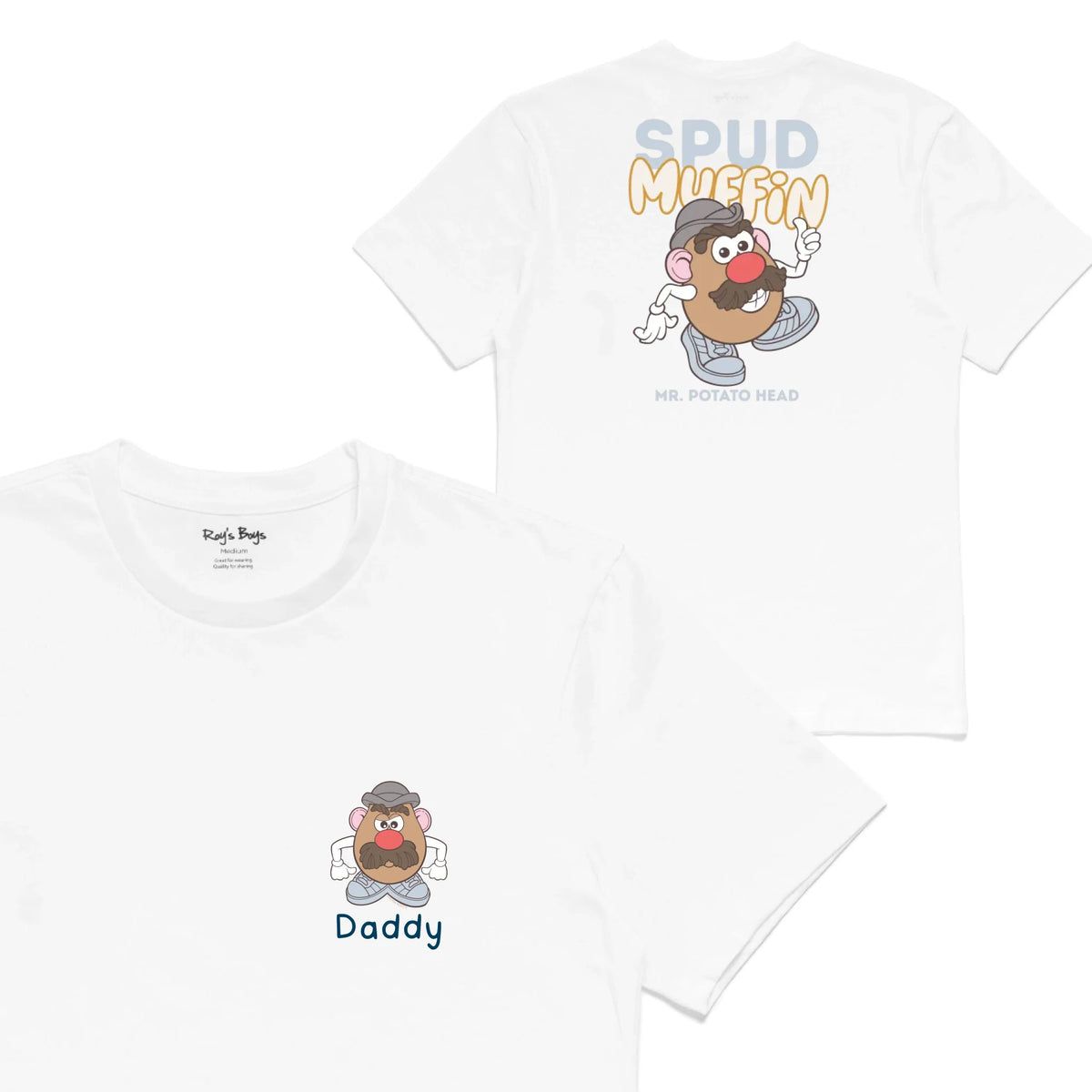 Roys Boys White T-Shirt Imagery_0001_Mens Back both-01