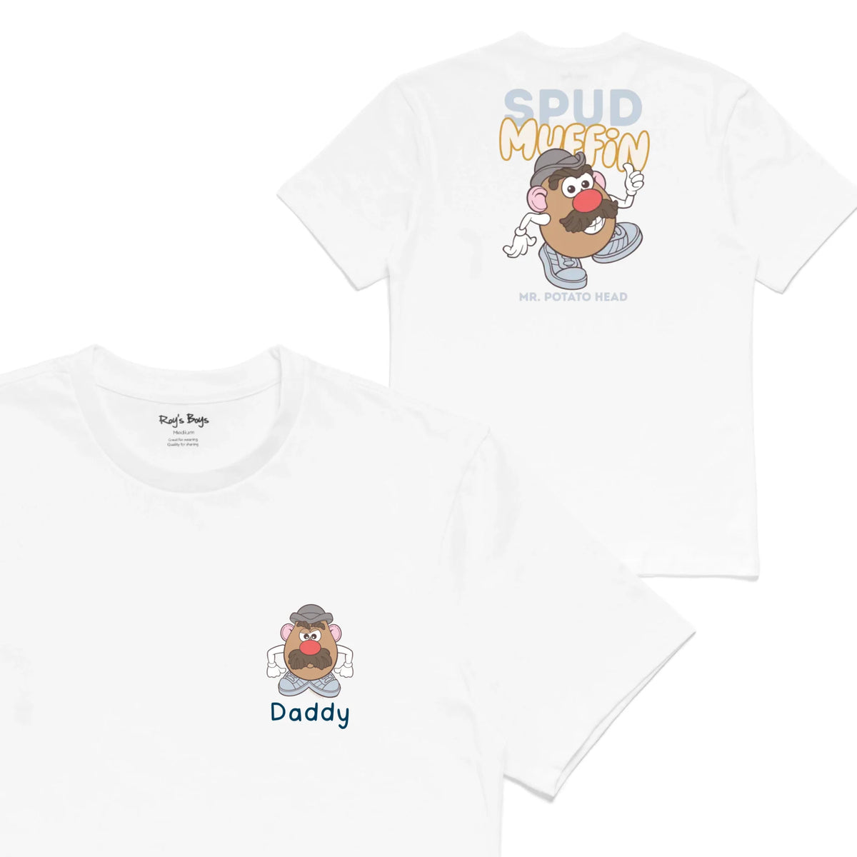 Roys Boys White T-Shirt Imagery_0001_Mens Back both-01