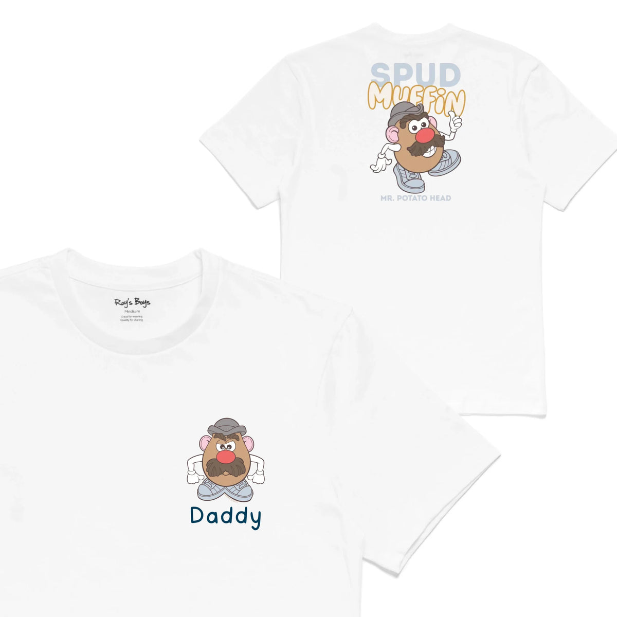 Roys Boys White T-Shirt Imagery_0001_Mens Back both-01