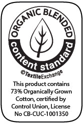 73% Organic Cotton