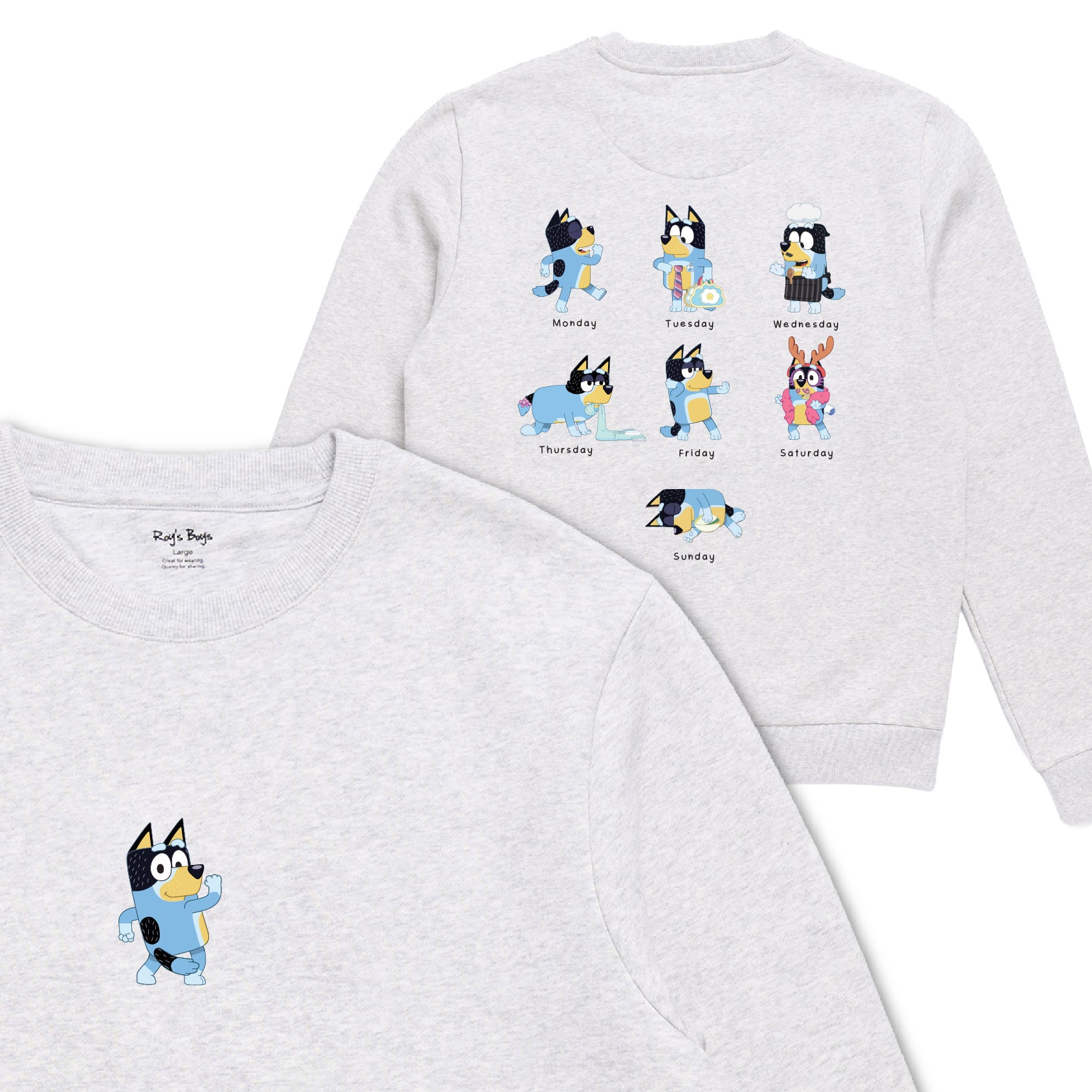 Bandit Days of the Week Adult Sweatshirt