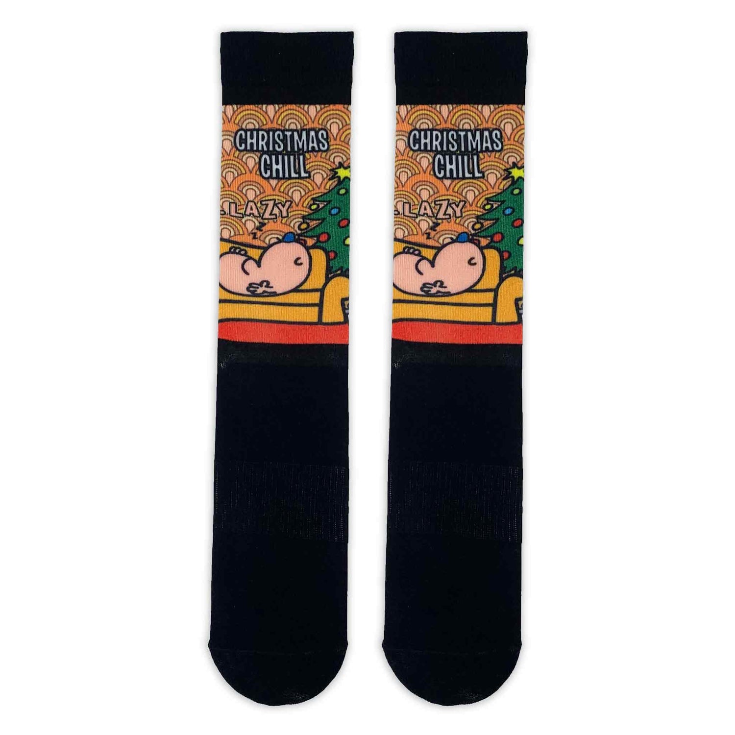 Mr Lazy &quot;Christmas Chill&quot; Mr Men Adult Printed Socks