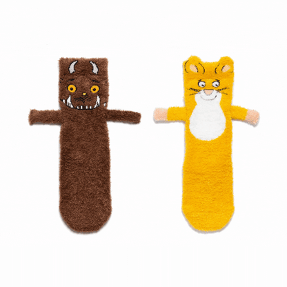 Gif of Mouse and Gruffalo legs be friends socks