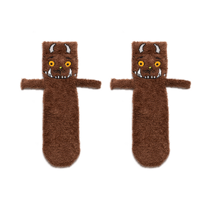 Front profile Gruffalo and Gruffalo legs be friends socks