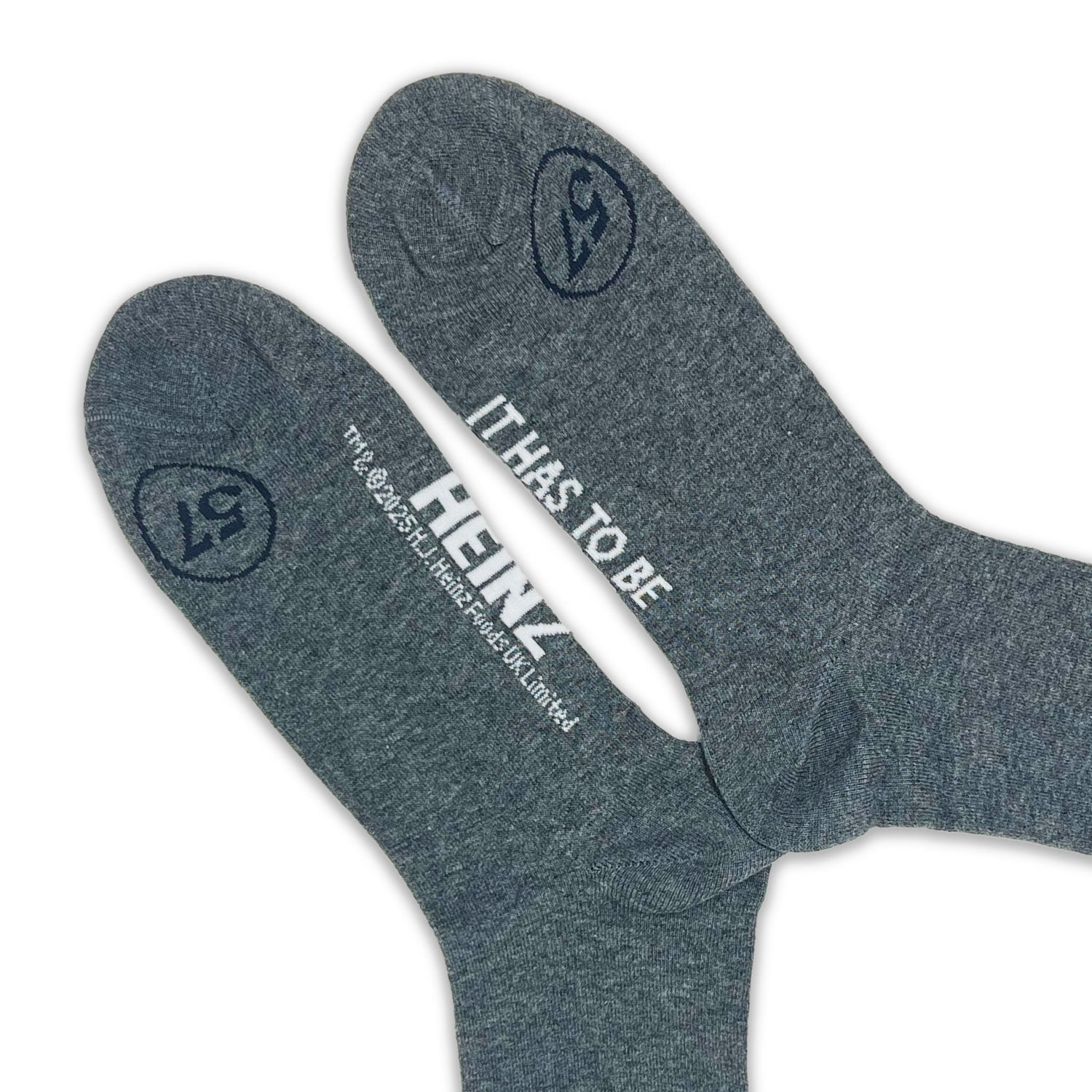 Heinz Ketchup Bottle Embroidery Adult Socks