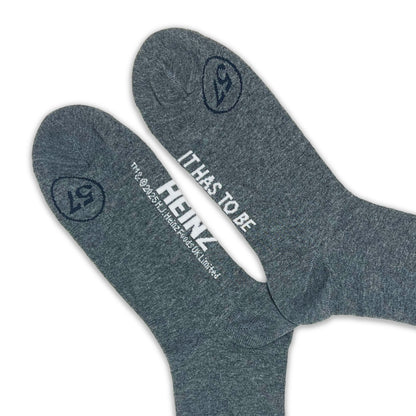 Heinz Ketchup Bottle Embroidery Adult Socks