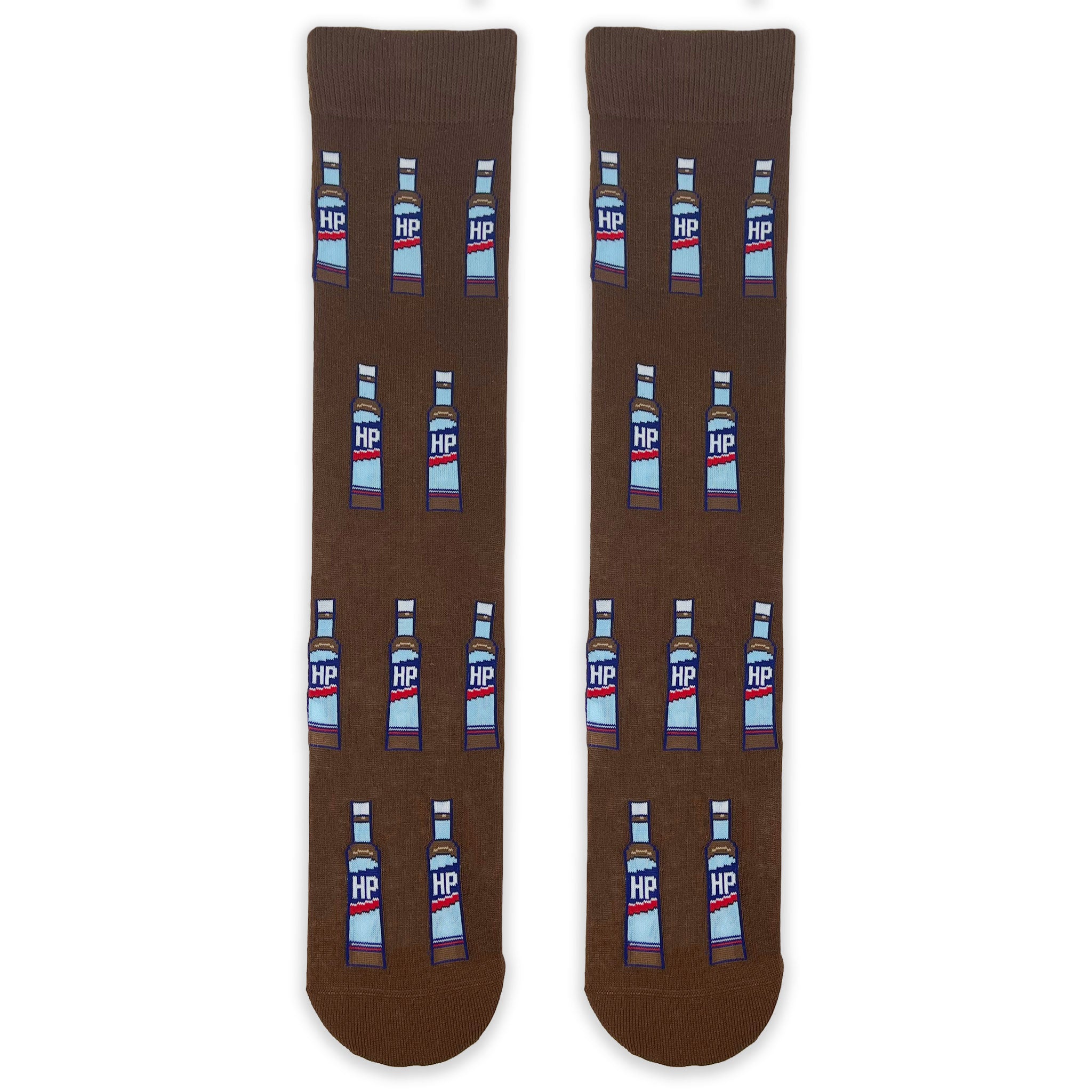 HP Brown Sauce All Over Adult Socks