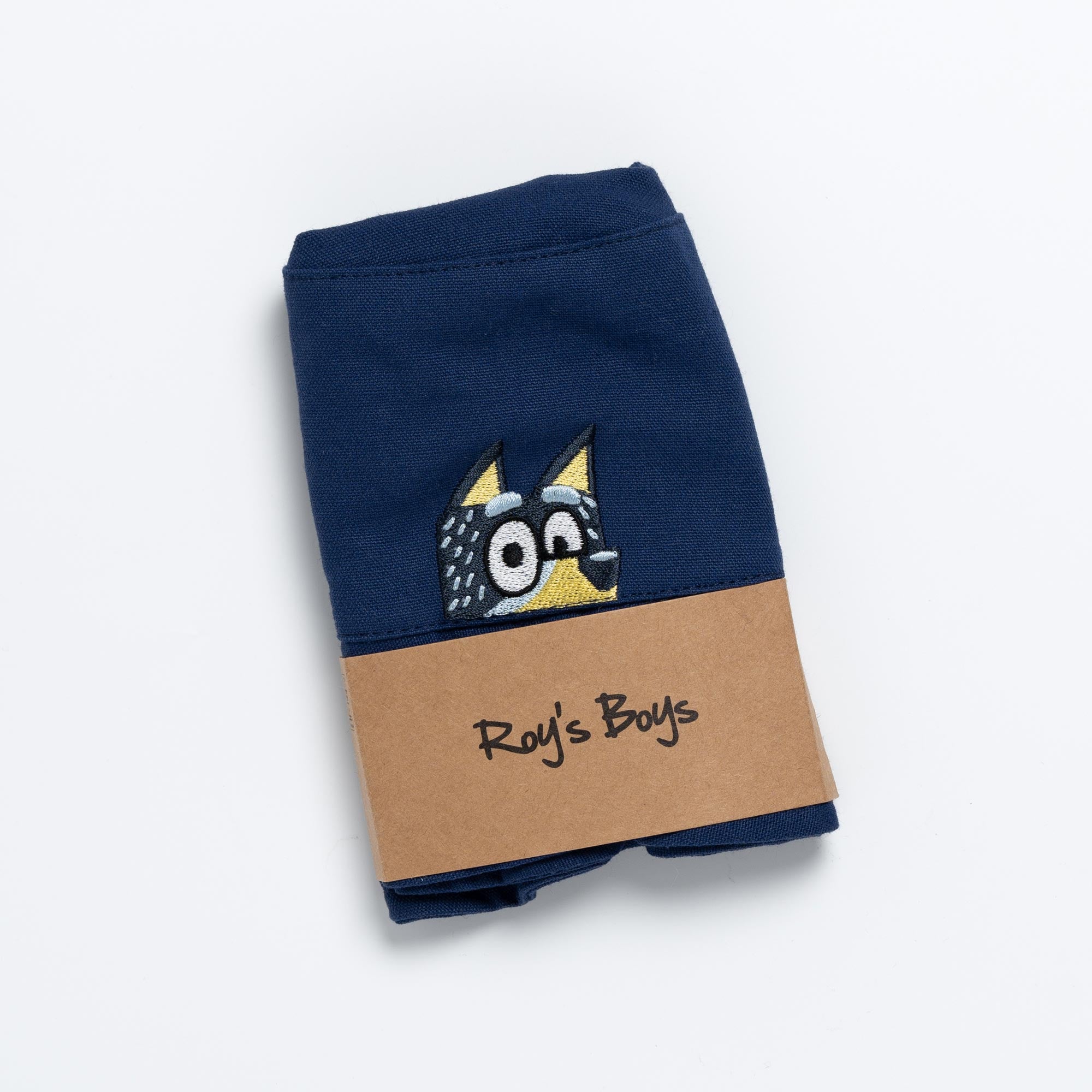 Bandit embroidered bucket hat in its packaging
