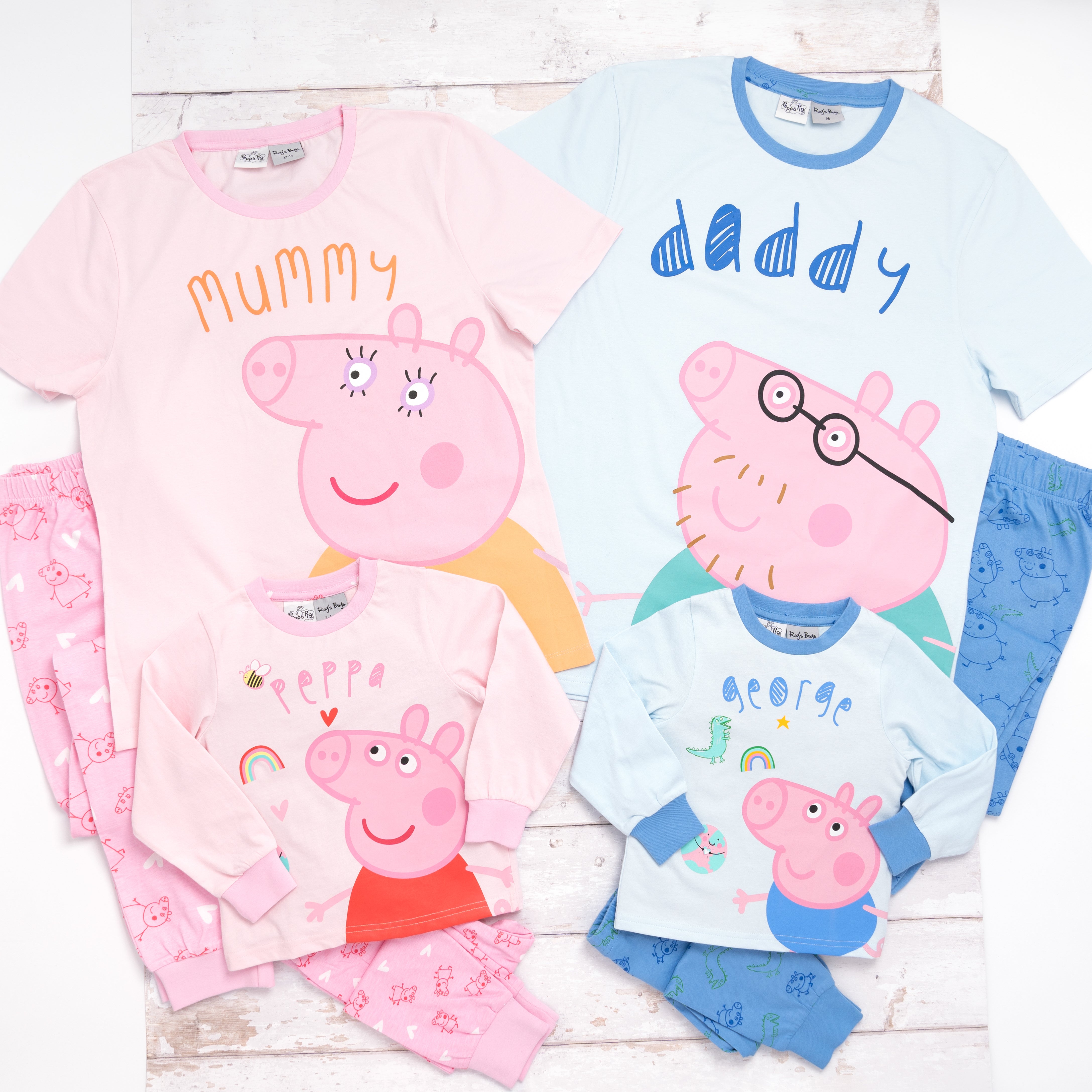 Peppa pig daddy pjs hot sale