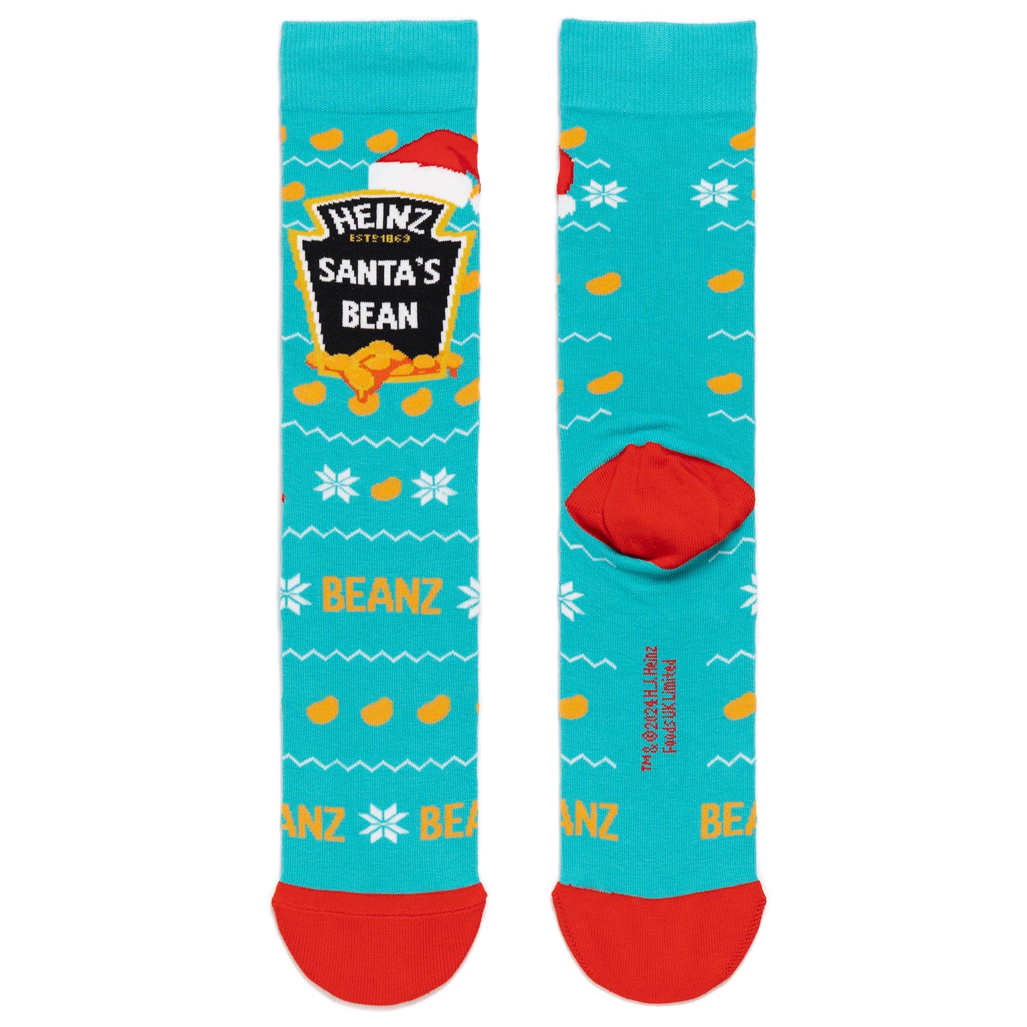 Front and back profile of heinz santa bean