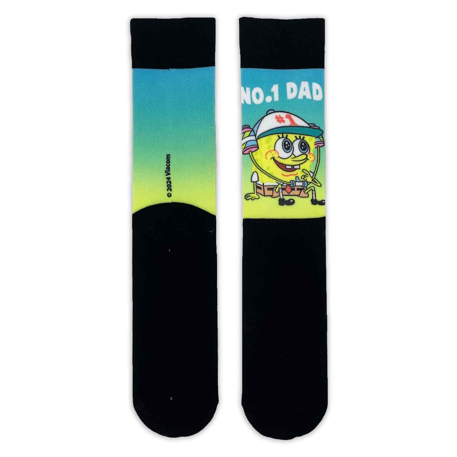 SpongeBob SquarePants No 1 Dad Printed Adult Socks