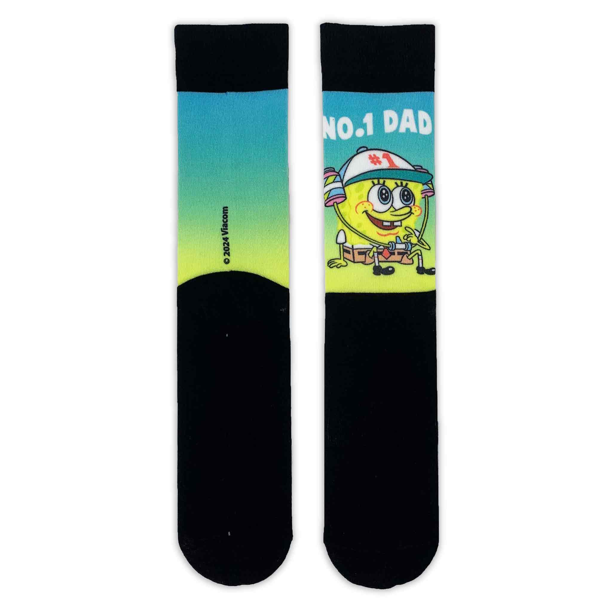 SpongeBob SquarePants No 1 Dad Printed Adult Socks