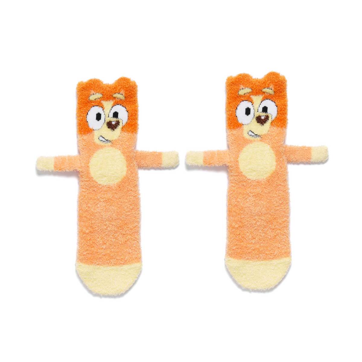 Front profile of Bingo legs be friends socks