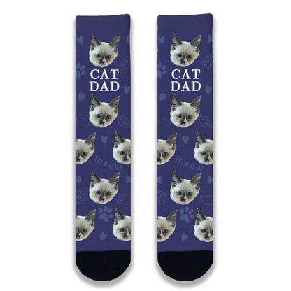 Cat Dad Personalised Socks
