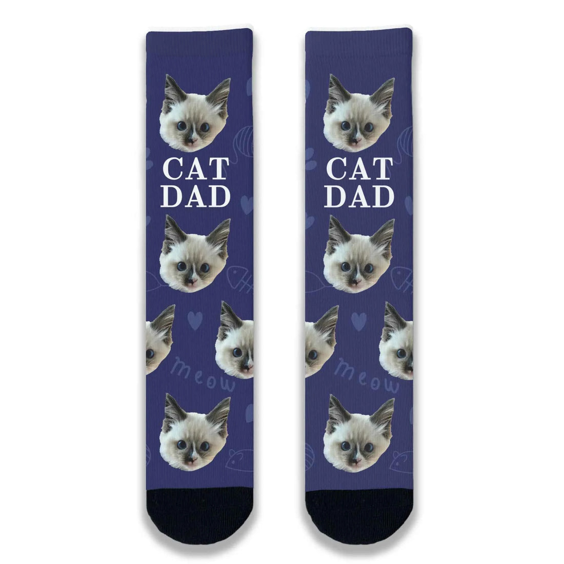 Cat Dad Personalised Socks