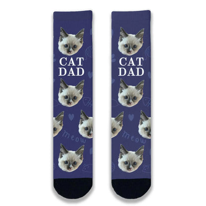 Cat Dad Personalised Socks