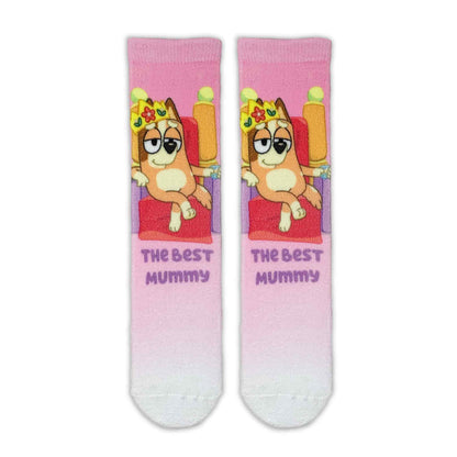 Chilli "The Best Mummy" Adult Printed Cosy Socks - Roy&