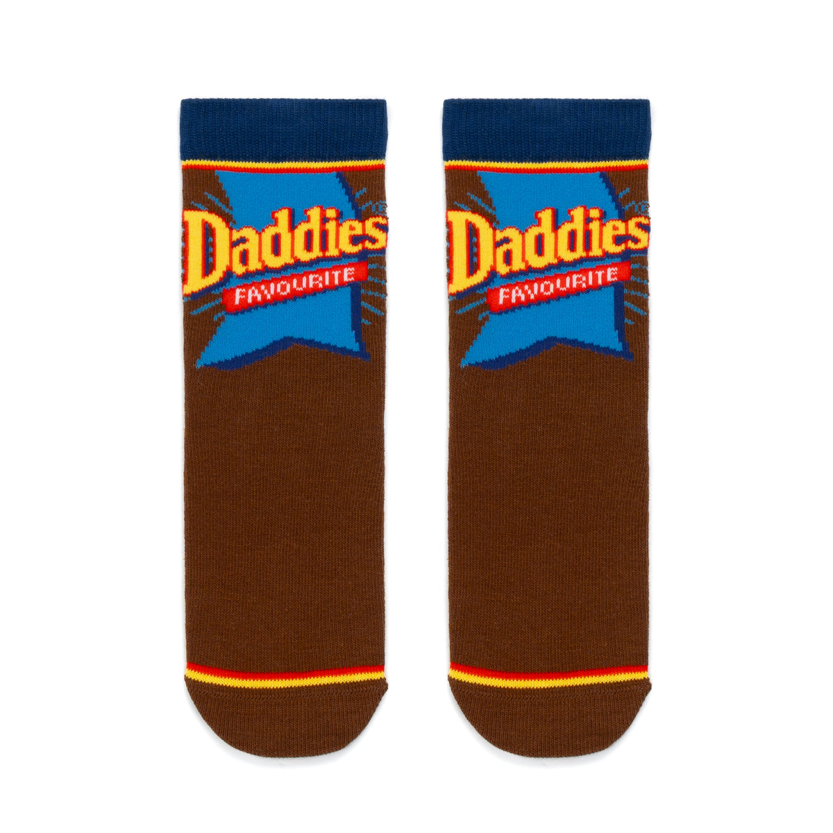 Front Profile of Daddies favourite socks