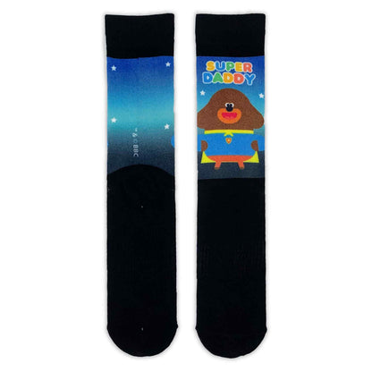 Hey Duggee &quot;Super Daddy&quot; Printed Adult Socks