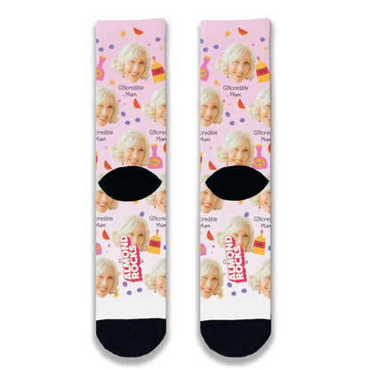 GINcredible Mum Personalised Face Socks