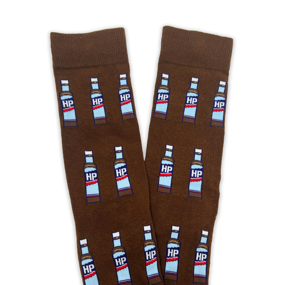 HP Brown Sauce All Over Adult Socks - Roy&