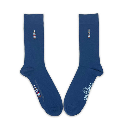 HP Brown Sauce Embroidery Adult Socks - Roy&