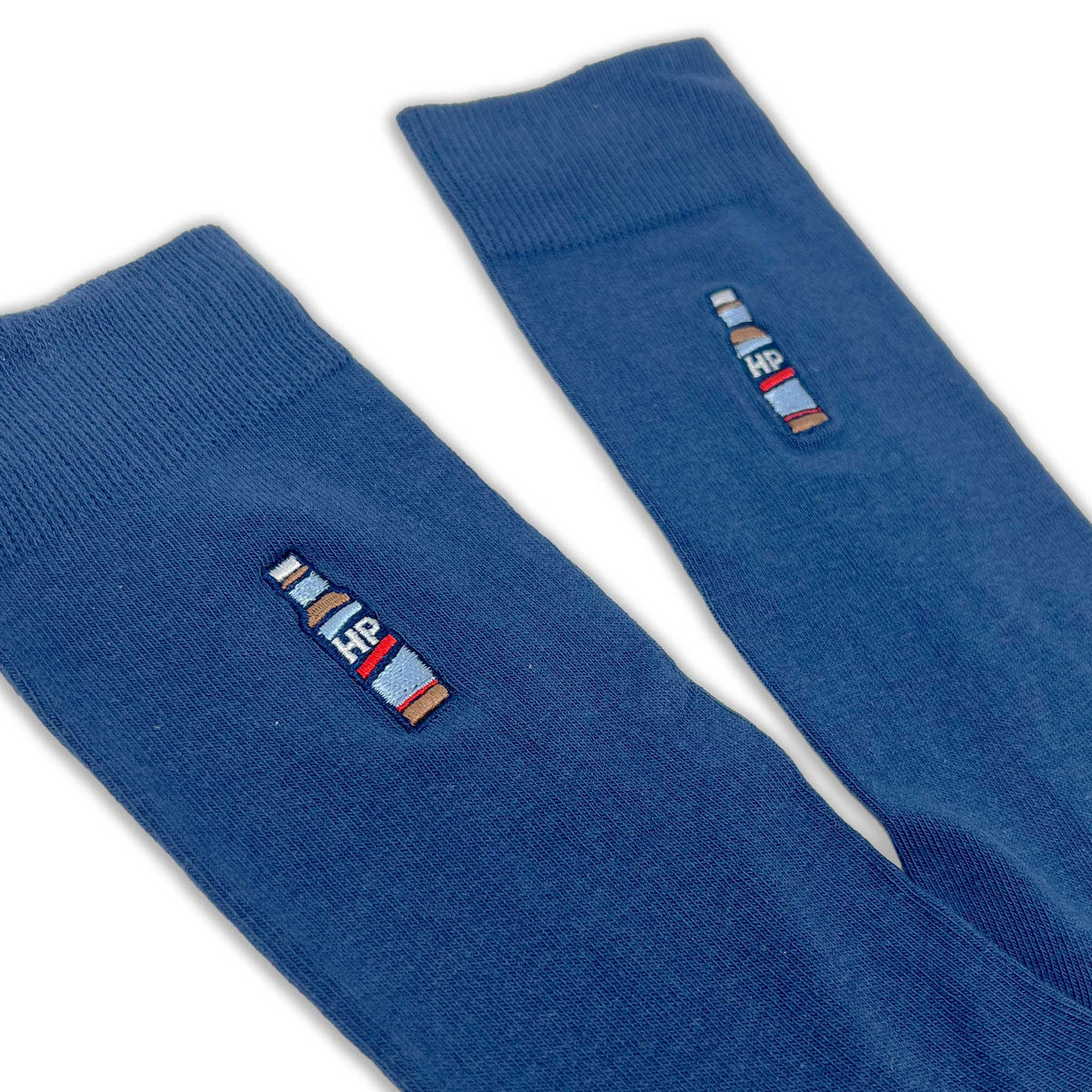 HP Brown Sauce Embroidery Adult Socks - Roy&