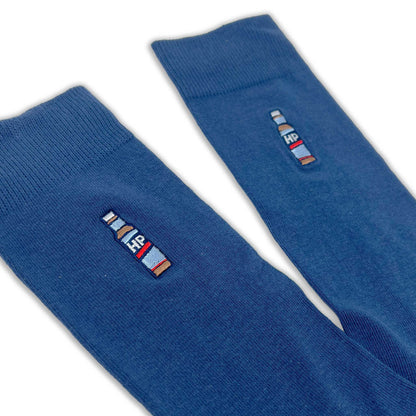 HP Brown Sauce Embroidery Adult Socks - Roy&