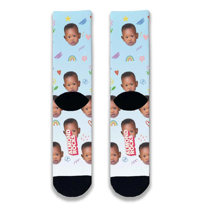 Love you Mummy Personalised Face Socks