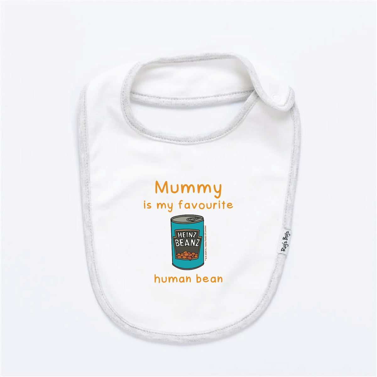 Mummy Is My Favourite Human Bean Baby Bib - Roy&