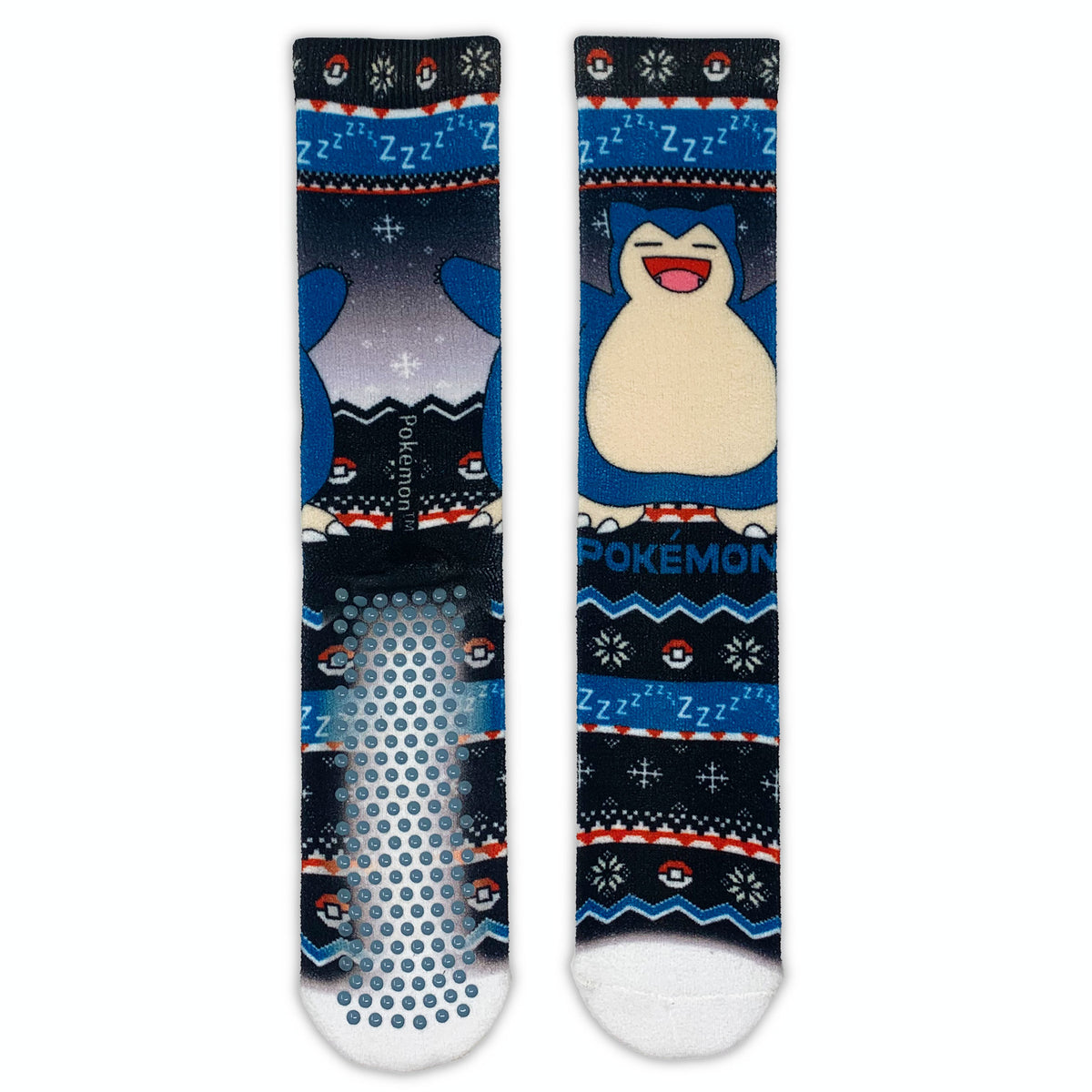 Snorlax Christmas Pokémon Adult Printed Cosy Socks - Roy&