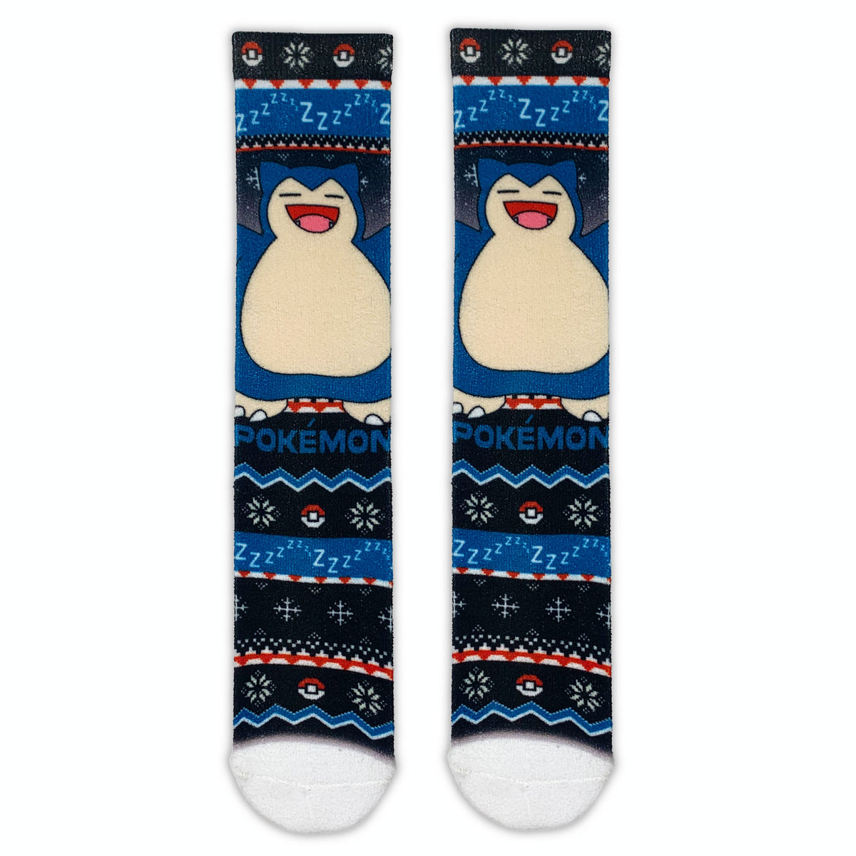 Snorlax Christmas Pokémon Adult Printed Cosy Socks - Roy&