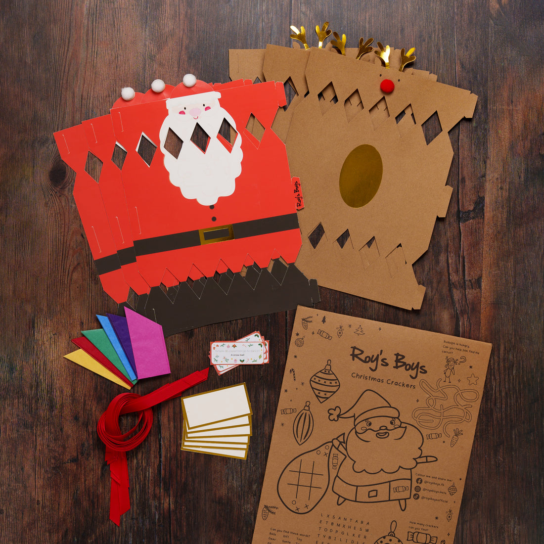 Pack of 6 Make Your Own Christmas Crackers - Roy&