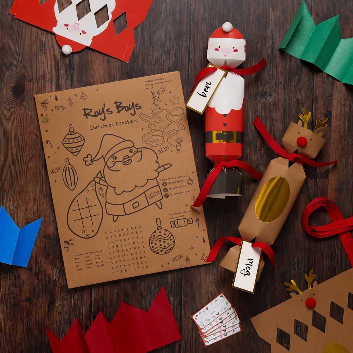 Pack of 6 Make Your Own Christmas Crackers - Roy&
