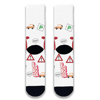 Passed Driving Test Car Personalised Face Socks