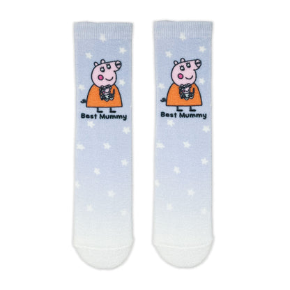 Peppa Pig Best Mummy Adult Cosy Socks - Roy&