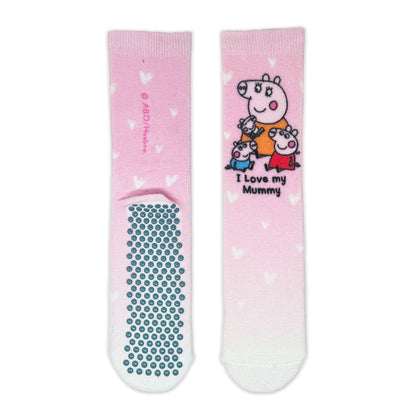 Peppa Pig I Love My Mummy Adult Cosy Socks - Roy&
