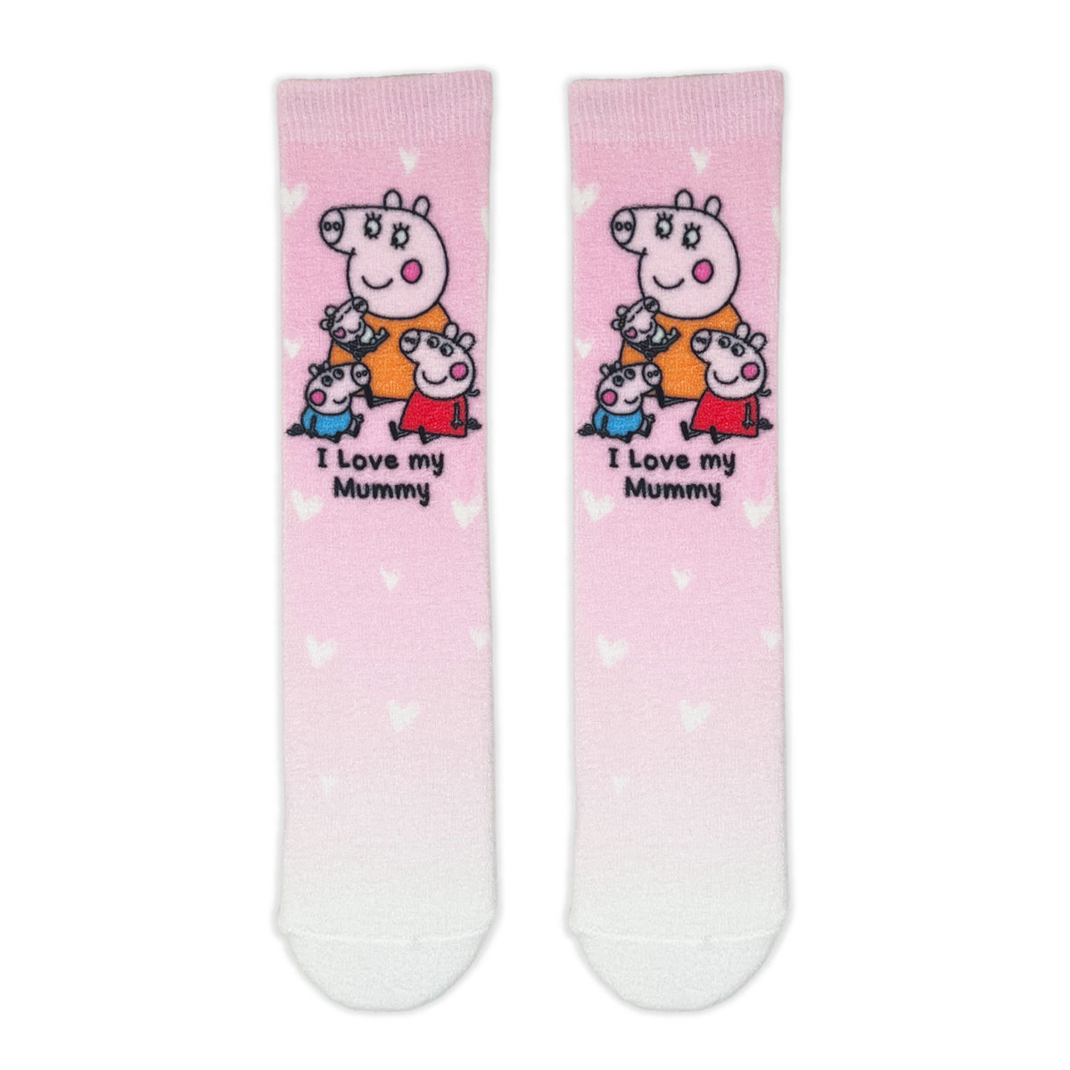 Peppa Pig I Love My Mummy Adult Cosy Socks - Roy&