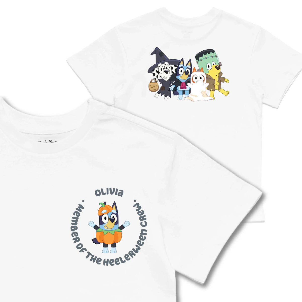Kids TSHIRT Main Image Front and Back_White frontback back view