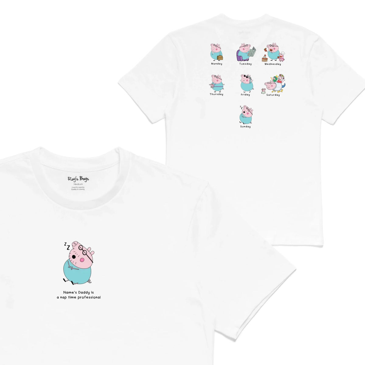 Roys Boys White T-Shirt Imagery_0001_Mens Back both-01