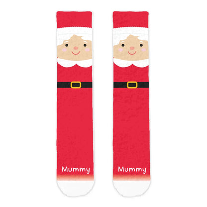 Personalised Mrs Claus Adult Printed Cosy Socks - Roy&