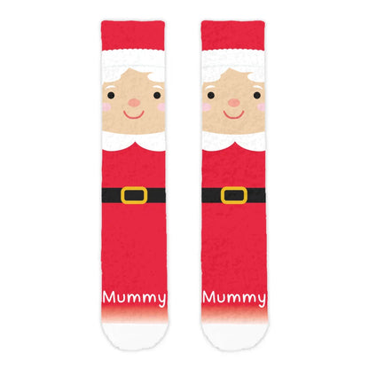 Personalised Mrs Claus Adult Printed Cosy Socks - Roy&
