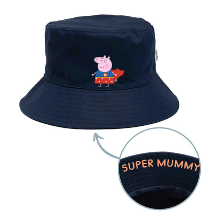 Personalised Mummy Pig Adult Bucket Hat