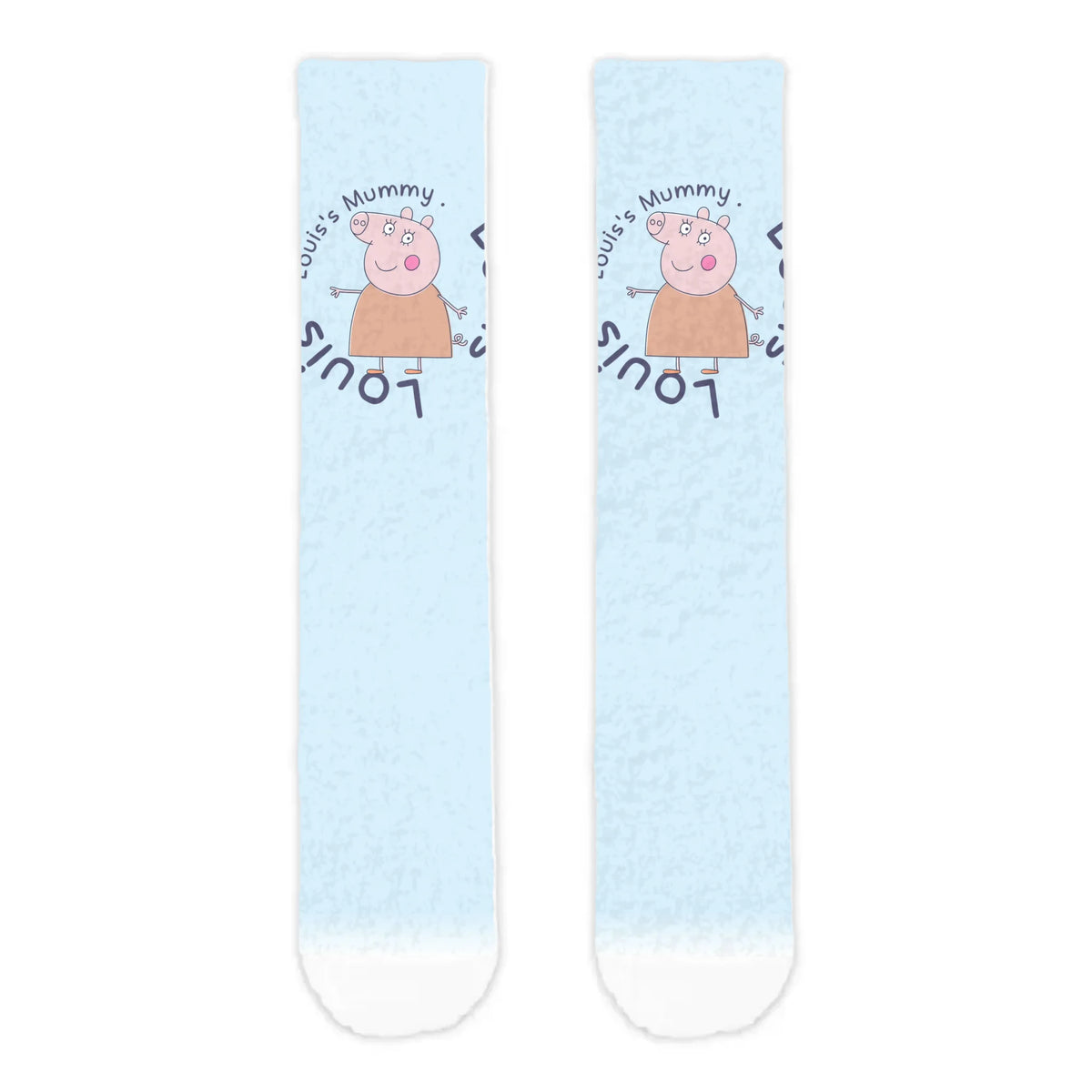 Personalised Mummy Pig Adult Cosy Socks - Roy&